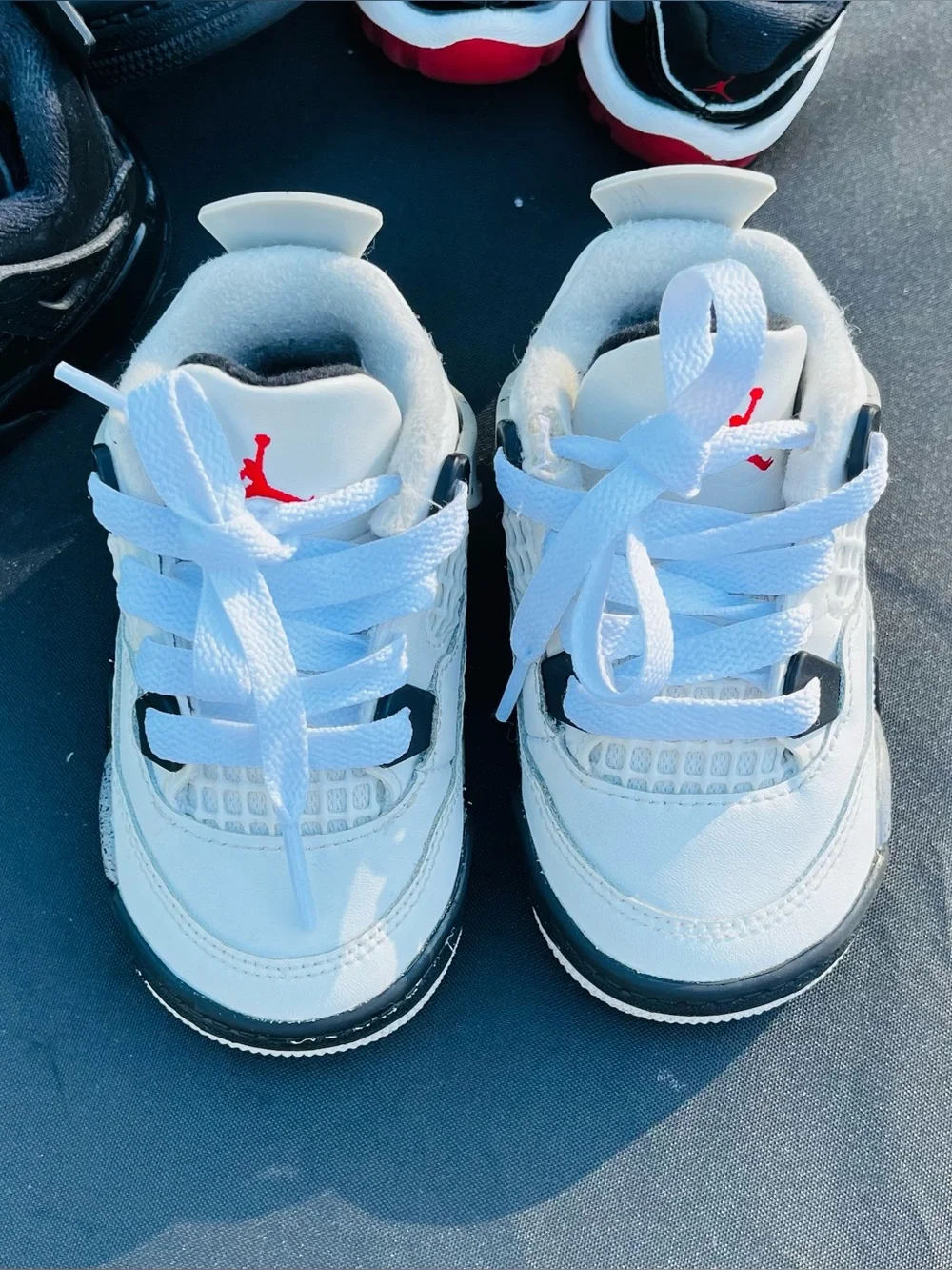 ✨Jordan 4 Retro ‘White Cement’, TD Size 5C✨